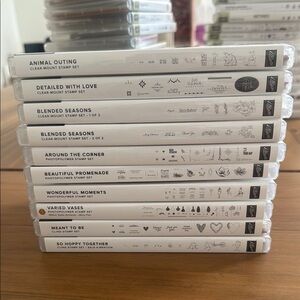 Stampin' Up! Clear-Mount Stamp Set Collection with Black Accents